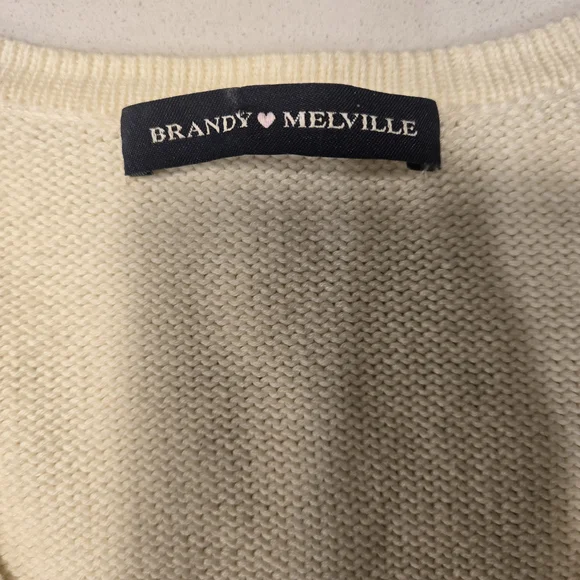 Brandy Melville Pink and Blue Argyle Cardigan - Picture 4 of 6
